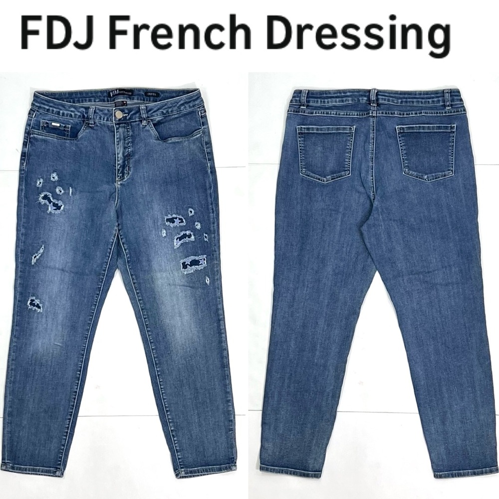 FDJ French Dressing Women’s Olivia Slim Ankle Distressed Jeans